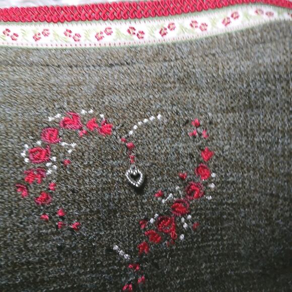 Spieth & Wensky Nachtigall Jacket Loop Melange Olive Green Bavarian Trachten L - Picture 11 of 11